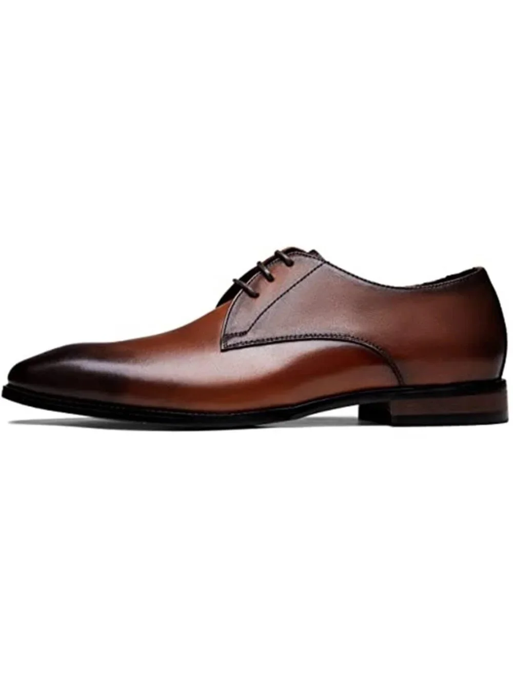 Men's Dress Shoes Leather Wingtip Formal Oxford Shoes Brogue Retro Derby Shoes